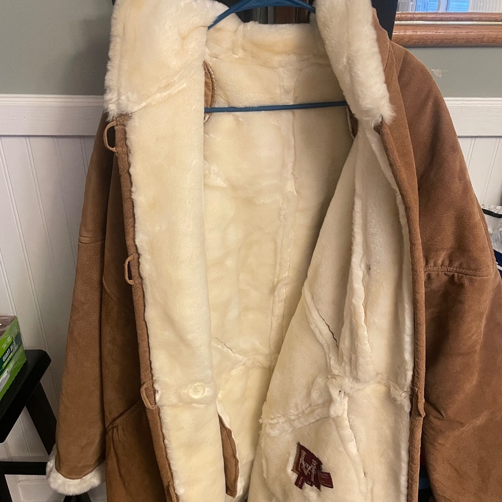 Men’s Faux Fur Leather Coat